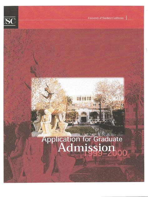 usc graduate application